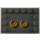 LEGO Tile 4 x 6 with Studs on 3 Edges with Yellow Circles (Bionicle Code), Type 7 Sticker (6180)