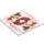 LEGO Tile 6 x 6 with Queen of Hearts Playing Card with Bottom Tubes (10202 / 104672)