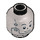 LEGO Tin Man Minifigure Head (Recessed Solid Stud) (3626 / 49370)