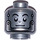 LEGO Tin Man Minifigure Head (Recessed Solid Stud) (3626 / 49370)