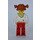 LEGO Tina with White Blouse and Lime Shirt Minifigure