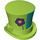 LEGO Topp Hatt med Upturned Brim med Blommor (27149 / 38204)