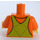 LEGO Torso Shirt with Lime Bib Overalls with City Farm Logo (973 / 76382)