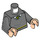 LEGO Torso V-Neck Sweater, White Collar, Yellow and Black Necktie and Waist Trim (Hufflepuff) (973 / 76382)