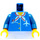 LEGO Torso with Airplane Crew Member Pattern with Blue Arms and Yellow Hands (973)