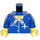 LEGO Torso with Airplane Crew Member Pattern with Blue Arms and Yellow Hands (973)