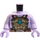 LEGO Torso with Dark Tan Armor and Dark Azure Jewel and Spikes (973 / 76382)