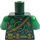 LEGO Torso with Dark Tan Belt and Green Leaves (Lloyd) (973)
