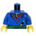 LEGO Torso with Green Sash, Knife, Red Diamonds (973 / 73403)