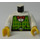 LEGO Torso with Green Vest, Red Bow and Black Belt (973 / 73403)