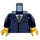 LEGO Torso with Pinstripe Jacket, Gold Tie and Pen (76382 / 88585)
