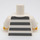 LEGO Torso mit Prison Streifen und Number 50380 mit 6 Knöpfen (973 / 76382)