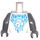 LEGO Torso with Silver Robot Chest and Medium Azure Diamond (973 / 76382)