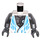 LEGO Torso with Silver Robot Chest and Medium Azure Diamond (973 / 76382)