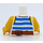 LEGO Torso with Sleeveless Shirt with Blue Stripes (973 / 76382)