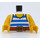 LEGO Torso with Sleeveless Shirt with Blue Stripes (973 / 76382)