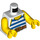 LEGO Torso with Sleeveless Shirt with Blue Stripes (973 / 76382)