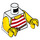 LEGO Torso with Sleeveless Striped Shirt and Rope Belt (973 / 76382)