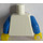 LEGO Torso met Verticaal Rood en Blauw Strepen en Blauw Armen (973)