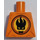 LEGO Torso without Arms with Eyes in Fire and Zipper Decoration (973)