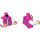LEGO Tourist Woman im Dark Pink Vest Minifig Torso (973 / 76382)