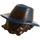 LEGO Tousled Hair and Dark Blue Cowboy Hat with Dark Brown Band (49393)