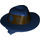 LEGO Tousled Hair and Dark Blue Cowboy Hat with Dark Brown Band (49393)