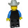 LEGO Town Cowboy jossa Sininen Paita ja Musta Takki Minihahmo