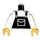 LEGO Town Torso with Black Bib Overalls (973)