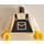 LEGO Town Torso with Black Bib Overalls (973)