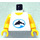 LEGO Town Torso with Black Dolphin in Blue Oval with Yellow Arms and Yellow Hands (973)