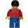 LEGO Town med Röd Kropp Minifigur