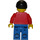 LEGO Town with Red Torso Minifigure