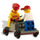 LEGO Track Buggy with Station Master and Brickster 2585