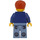 LEGO Train Conductor with Blue Jacket with Railway Logo Minifigure