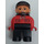 LEGO Train conductor avec rouge Haut Duplo Figure