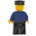 LEGO Trein Conductor met Rond Bril, Bruin Baard en Rood Tie Minifiguur