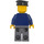 LEGO Train Conductor with Round Glasses, Brown Beard Minifigure