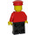 LEGO Train Depot Worker with Red Jacket with Zipper Minifigure