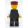 LEGO Train Driver (Dark Red Hat, Beard) Minifigure