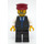 LEGO Trein Driver (Dark Rood Hoed, Beard) minifiguur