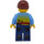 LEGO Trein Passenger male 7938 minifiguur