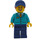 LEGO Tåg Station Employee Minifigur