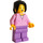 LEGO Train Station Passenger - Black Ponytail Minifigure