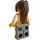 LEGO Train Station Woman - Dark Brown Ponytail Minifigure