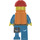 LEGO Train Worker - Bronzer Foncé Gilet Minifigurine