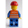 LEGO Vlak Worker s Hnědá Vousy  Minifigurka