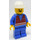 LEGO Train Yard Worker with Red Vest and Pointed Moustache Minifigure