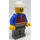 LEGO Train Yard Worker with Red Vest Minifigure
