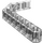 LEGO Transparent Strahl 3 x 3.8 x 7 Gebogen 45 Doppelt (32009 / 41486)